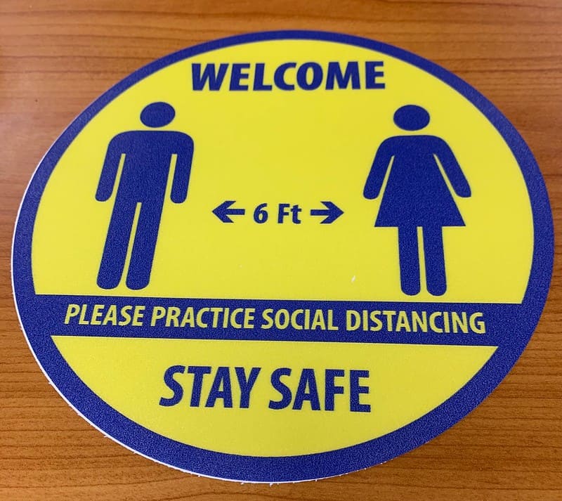 Social Distance Floor