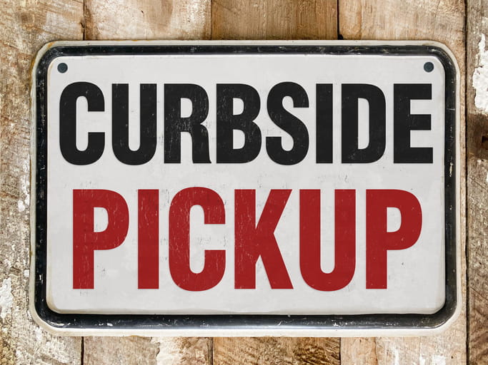 Curbside Pickup Sign